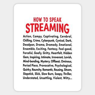 Vocabulary of Streaming Magnet